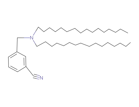 Molecular Structure of 59050-99-6 (Benzonitrile, 3-[(dihexadecylamino)methyl]-)