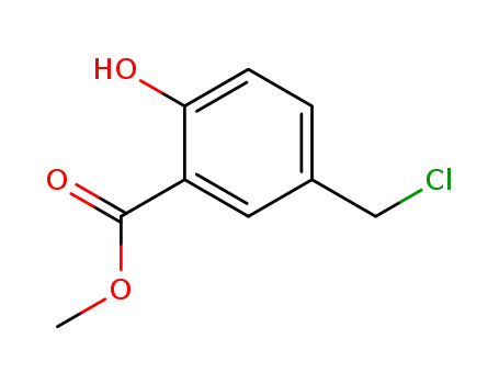 Molecular Structure of 3589-53-5 (Methyl 5-(chloroMethyl)-2-hydroxybenzoate)