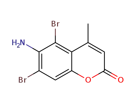 6-amino-5,7-dibromo-4-methylcoumarin