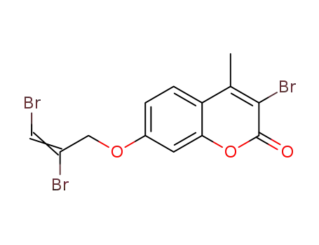 3-bromo-7-(2,3-dibromoallyloxy)-4-methylcoumarin