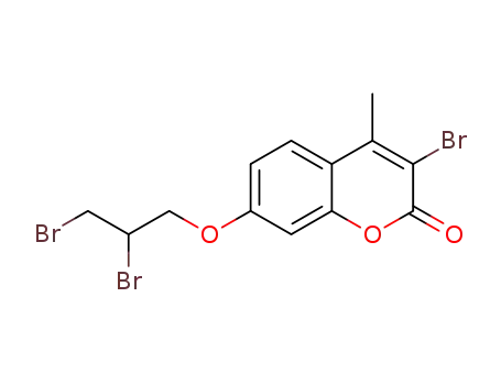 3-bromo-7-(2,3-dibromopropoxy)-4-methylcoumarin