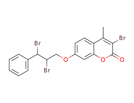3-bromo-7-(2,3-dibromo-3-phenylpropoxy)-4-methylcoumarin
