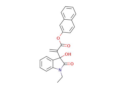 naphthalen-2-yl 2-(1-ethyl-3-hydroxy-2-oxo-2,3-dihydro-1H-indol-3-yl)acrylate
