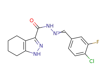 N'-[(4-chloro-3-fluorophenyl)methylene]-4,5,6,7-tetrahydro-1H-indazole-3-carbohydrazone