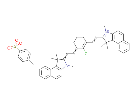 1H-BENZ[E]INDOLIUM, 2-[2-[2-CHLORO-3-[(1,3-DIHYDRO-1,1,3-TRIMETHYL-2H-BENZ[E]INDOL-2-YLIDENE)ETHYLIDENE]-1-CYCLOHEXEN-1-YL]ETHENYL]-1,1,3-TRIMETHYL-, SALT WITH 4-METHYLBENZENESULFONIC ACID (1:1)