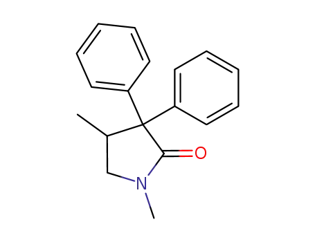 (+/-)-1,4-dimethyl-3,3-diphenyl-2-pyrrolidone