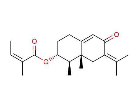 2-Butenoic acid,2-methyl-,(1R,2R,8aR)-1,2,3,4,6,7,8,8a-octahydro-1,8a-dimethyl-7-(1-methylethylidene)-6-oxo-2-naphthalenylester, (2Z)-