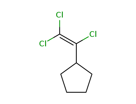 Molecular Structure of 55255-41-9 (1,1,2-Trichloro-2-cyclopentylethene)