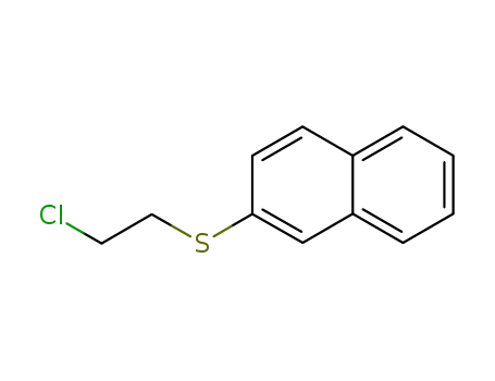 Molecular Structure of 35374-43-7 (2-[(2-chloroethyl)sulfanyl]naphthalene)