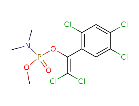 Dimethyl-phosphoramidic acid 2,2-dichloro-1-(2,4,5-trichloro-phenyl)-vinyl ester methyl ester
