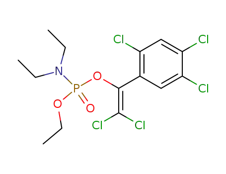 Diethyl-phosphoramidic acid 2,2-dichloro-1-(2,4,5-trichloro-phenyl)-vinyl ester ethyl ester