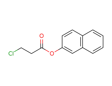 Molecular Structure of 111709-01-4 (Propanoic acid, 3-chloro-, 2-naphthalenyl ester)