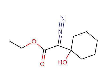 Molecular Structure of 27262-60-8 (Cyclohexaneacetic acid, a-diazo-1-hydroxy-, ethyl ester)