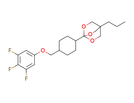 4-propyl-1-(4-((3,4,5-trifluorophenoxy)methyl)cyclohexyl)-2,6,7-trioxabicyclo[2.2.2]octane