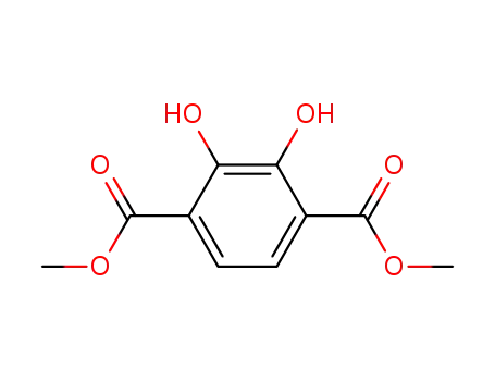 Molecular Structure of 75956-62-6 (dimethyl 2,3-dihydroxybenzene-1,4-dicarboxylate)