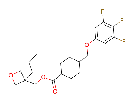 (3-propyloxetane-3-yl)methyl 4-((3,4,5-trifluorophenoxy)methyl)cyclohexanecarboxylate