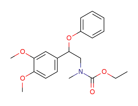 [2-(3, 4-dimethoxyphenyl)-2-phenoxyethyl]methylcarbamic acid ethyl ester