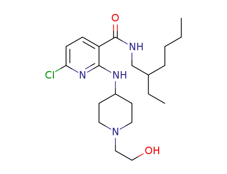 6-chloro-N-(2-ethylhexyl)-2-{[1-(2-hydroxyethyl)piperidin-4-yl]amino}nicotinamide