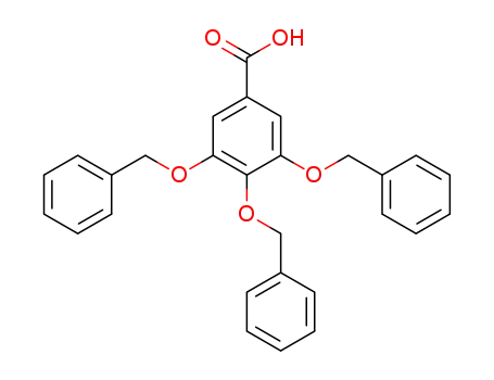 Molecular Structure of 1486-48-2 (3,4,5-TRIS(BENZYLOXY)BENZOIC ACID)