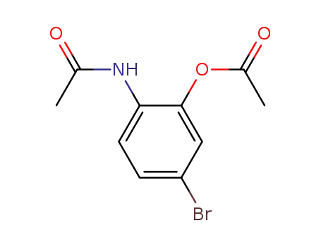 Molecular Structure of 91715-77-4 (Acetamide, N-[2-(acetyloxy)-4-bromophenyl]-)