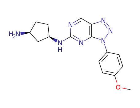 (1R,3S)-N-[3-(4-methoxyphenyl)-3H-[1,2,3]triazolo[4,5-d]pyrimidin-5-yl]cyclopentane-1,3-diamine