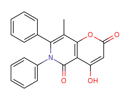 4-hydroxy-8-methyl-6,7-diphenyl-6H-pyrano[3,2-c]pyridine-2,5-dione