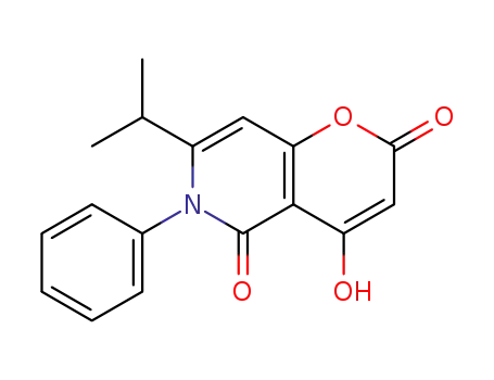 4-hydroxy-7-isopropyl-6-phenyl-6H-pyrano[3,2-c]pyridine-2,5-dione