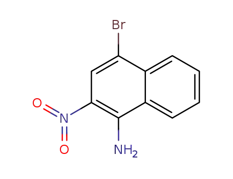 Molecular Structure of 90767-01-4 (1-aMino-4-broMo-2-nitronaphthalene)