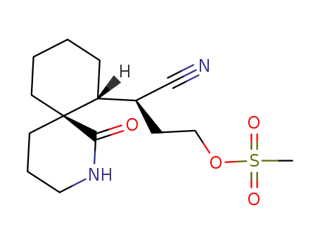 3-cyano-3-(1-oxo-2-azaspiro[5.5]undecan-7-yl)propyl methanesulfonate