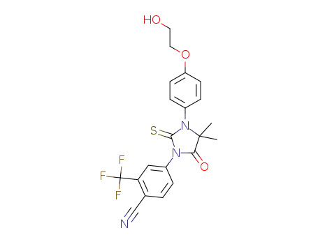 4-(3-(4-(2-hydroxyethoxy)phenyl)-4,4-dimethyl-5-oxo-2-thioxoimidazolidin-1-yl )-2-(trifluoromethyl)benzonitrile
