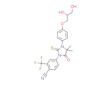 4-(3-(4-(2,3-dihydroxypropoxy)phenyl)-4,4-dimethyl-5-oxo-2-thioxoimidazolidin-1-yl)-2-(trifluoromethyl)benzonitrile