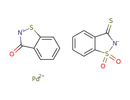 [Pd(benzisothiazolinate)(thiosaccharin)]