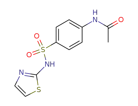 Molecular Structure of 127-76-4 (4'-(thiazol-2-ylsulphamoyl)acetanilide)