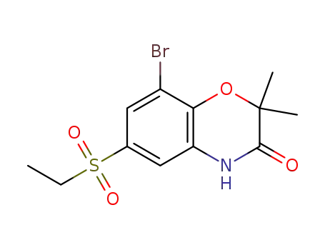 8-bromo-6-(ethylsulfonyl)-2,2-dimethyl-2H-1,4-benzoxazin-3(4H)-one