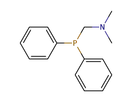 Molecular Structure of 13119-19-2 (Methanamine, 1-(diphenylphosphino)-N,N-dimethyl-)