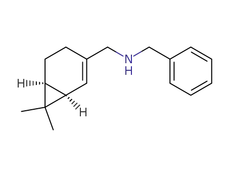 N-benzyl-1-((1R,6S)-7,7-dimethylbicyclo[4.1.0]hept-2-en-3-yl)methanamine
