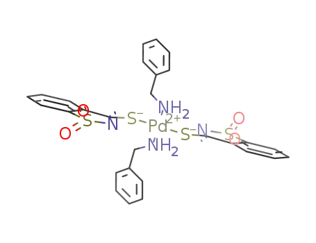 trans-[Pd(S-thiosaccharinate )2(benzylamine)2]