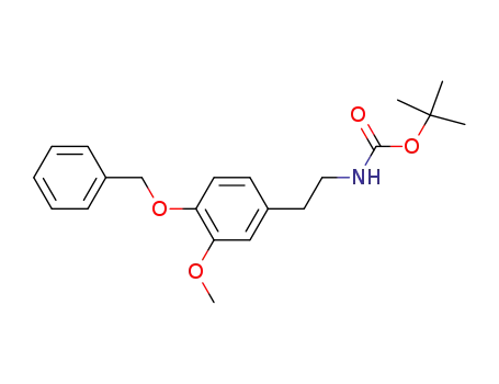 Molecular Structure of 23428-81-1 (tert-butyl 4-(benzyloxy)-3-MethoxyphenethylcarbaMate)