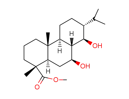 methyl 7β,14β-dihydroxy-13-isopropyl-8-podocarpan-15α-oate