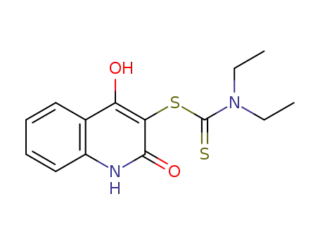 3-diethylaminothiocarbonylthio-4-hydroxyquinolin-2(1H)-one
