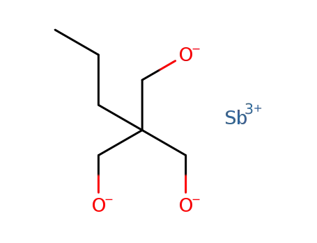C7H13O3(3-)*Sb(3+)