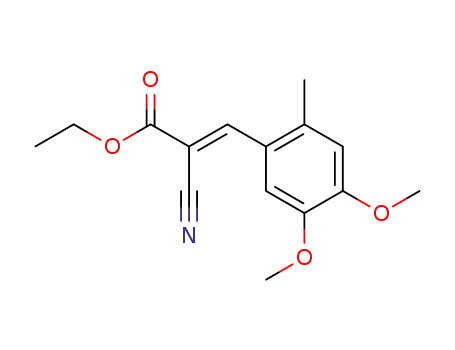 2-Propenoic acid, 2-cyano-3-(4,5-dimethoxy-2-methylphenyl)-, ethyl
ester