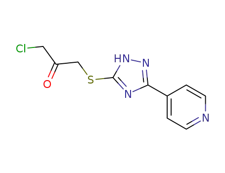 1-chloro-3-((3-(pyridin-4-yl)-1,2,4-triazol-5-yl)thio)propan-2-one