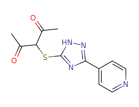3-((3-(pyridin-4-yl)-1,2,4-triazol-5-yl)thio)pentane-2,4-dione