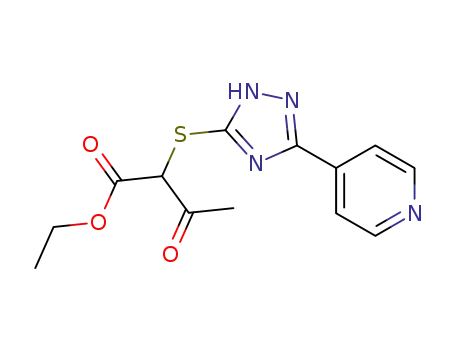ethyl 3-oxo-2-((3-(pyridin-4-yl)-1,2,4-triazol-5-yl)thio)butanoate