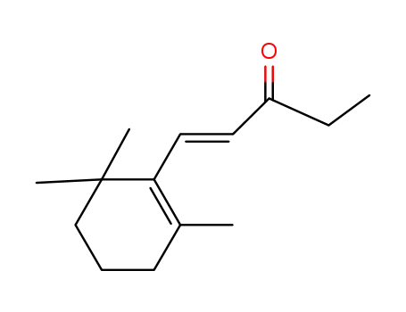 Molecular Structure of 63429-28-7 ((E)-1-(2,6,6-trimethyl-1-cyclohexen-1-yl)pent-1-en-3-one)