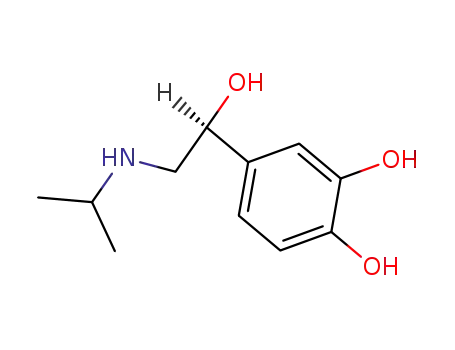 Molecular Structure of 2964-04-7 (d-N-Isopropylnorepinephrine)