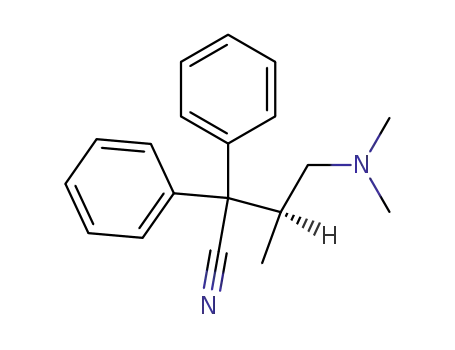 (S)-4-dimethylamino-3-methyl-2.2-diphenyl-butyronitrile