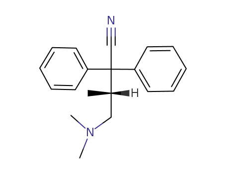 (R)-4-dimethylamino-3-methyl-2.2-diphenyl-butyronitrile