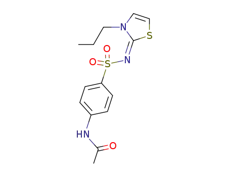 N-acetyl-sulfanilic acid-(3-propyl-3H-thiazol-2-ylidenamide)